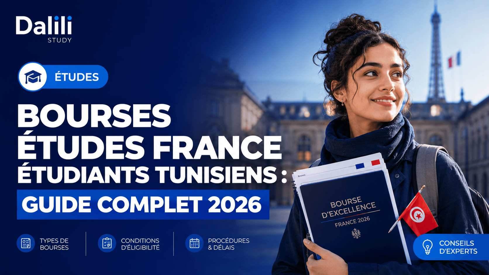 Bourses études France étudiants tunisiens : guide complet 2026