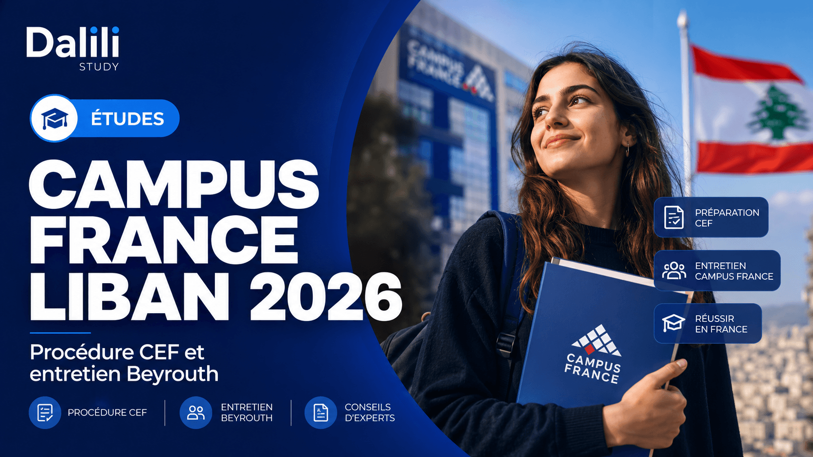 Campus France Liban 2026 : procédure CEF et entretien à Beyrouth