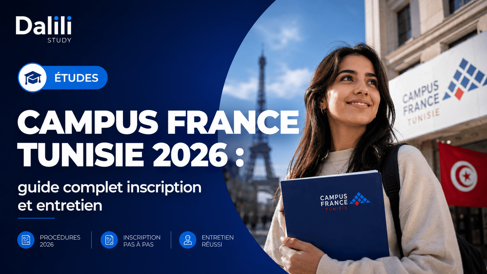 Campus France Tunisie 2026 : guide complet inscription et entretien