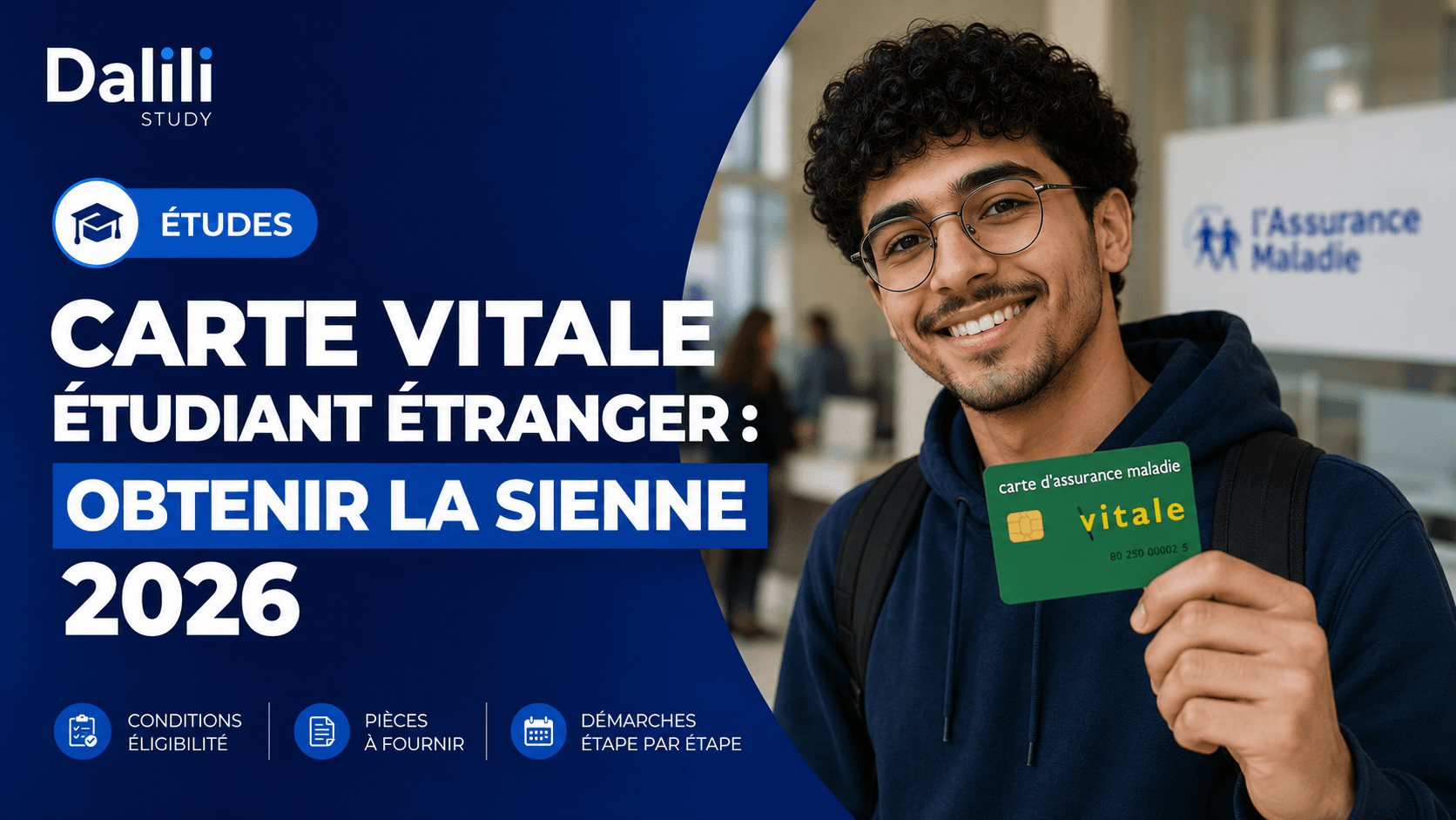 Carte Vitale étudiant étranger : obtenir la sienne 2026