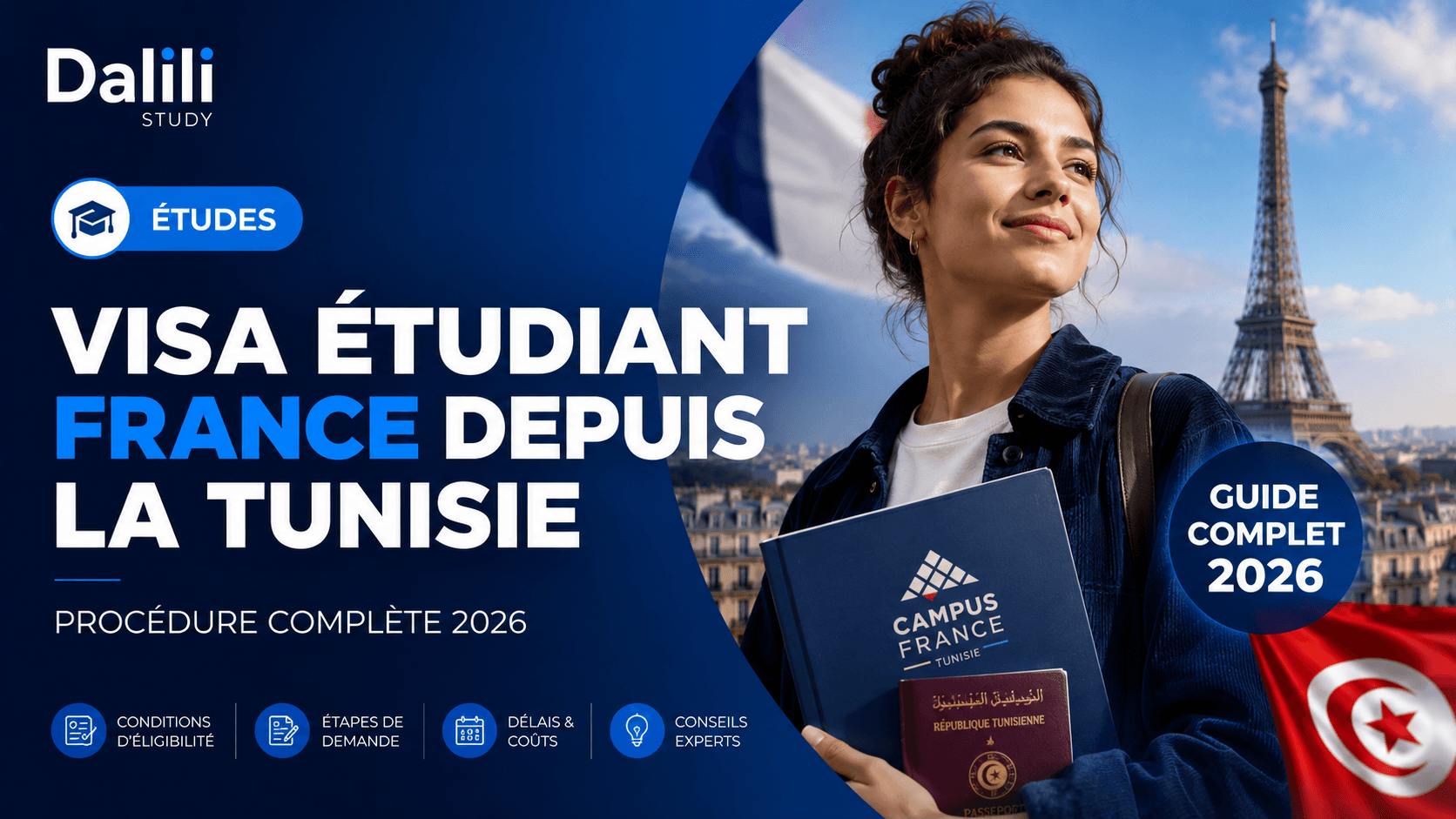 Visa étudiant France depuis la Tunisie : procédure complète 2026