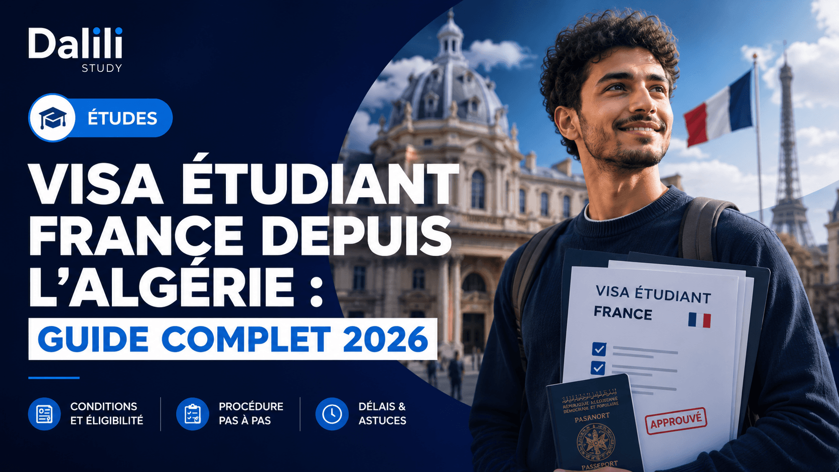 Visa étudiant France Algérie 2026 : procédure et délais