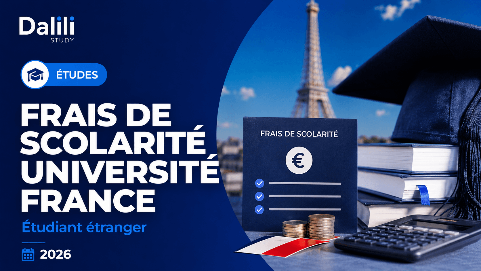 Frais de scolarité université France étudiant étranger 2026